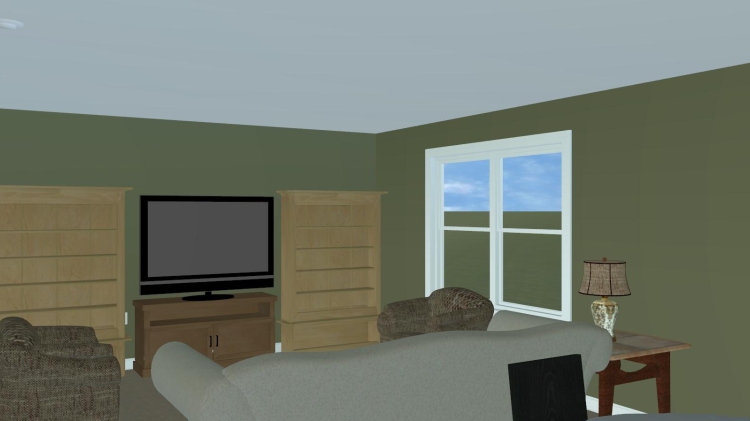 The Carlisle S - Living Room Rendering